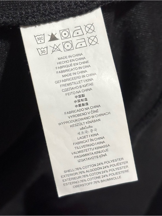 Black Sporty Velour Velvet  Zip-Up Jacket Size Medium Athletic Designer Top - Picture 8 of 8